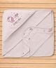 Pink Rabbit Terry Knit Hooded Towel With Unicorn Print L 81 x B 78 cm - Pink