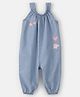 Carter's Chambray Woven Sleeveless Jumpsuit with Fruit Embroidery - Blue