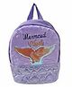 HAPPY HUES 11 Inches Magical Mermaid 5.25L Mini Backpack, Waterproof Preschool Bag for Girls Ages 2-6 Years with Shiny Mermaid Tail & Adjustable Straps-Purple