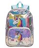 Happy Hues 14.5 Inches Transparent Unicorn Holographic Backpack,10L Iridescent Waterproof School Bag for Kids