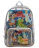 Happy Hues 14.5 Inch Transparent Dinosaur Holographic Backpack,10L Iridescent Waterproof School Bag for Kids