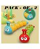AKN TOYS Caterpillar Press & Go for Kids Infant Toddler Press Moving Toy Vehicle Bath Snake Toy for Kids Plastic Animal Shape  - PACK OF 2 ( COLOR AND DESIGN  MAY VARY )