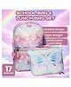 Elecart 17 Inches Sequin Butterfly Backpack & Lunch Box | Girls School Bag with Insulated Lunch Bag | Glitter Polyester Backpack with Padded Straps, Spacious Compartments | Kids Travel & School Combo