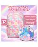 Elecart 17 inches Backpack with Lunch Box Set 17L | Girls School Bag with Insulated Lunch Bag | Glitter Polyester Backpack with Padded Straps, Spacious Compartments | Kids Travel & School Combo