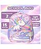 Elecart  15 Inches Girls Unicorn Backpack| Stylish Glitter Travel School Bag for Girls | PU Leather Fancy Backpack with Adjustable Strap | Picnic Outdoor Cute Bag