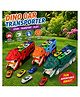 Elecart Dino Parking Lot Transporter Truck Toy with Lights & Sounds | Dinosaur Car Carrier Playset with 2 Mini Racing Cars | Car Transport Truck Toy for Kids (Pack 1 Random Colour)