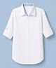 Pine Kids Cotton Woven Solid Shirt with Full Sleeves - White
