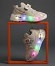 FEETWELL SHOES Hearts Designed Velcro Closure LED Shoes - Beige