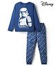 Pine Kids Single Jersey Knit Full Sleeves Star Wars Printed T-Shirt & Pyjama Night Suit- Blue