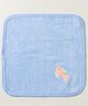 Child World Terry Knit Hand & Face Towel with Fish Print L 30 x B 30 cm - Light Blue