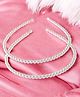 NEOBABY Set Of 2 Pearl Embellished Hair Bands - White