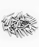 NEOBABY Set Of 50 Solid Alligator Hair Clips - Silver
