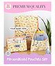 Rosada Set of 3 Animal Designed DIY Personalised Organizer Set With Alphabet Name Kit - Yellow