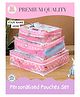 Rosada Set of 3 Unicorn Designed DIY Personalised Organizer Set With Alphabet Name Kit - Blue