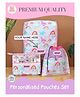 Rosada Set of 3 Unicorn Designed DIY Personalised Organizer Set With Alphabet Name Kit - Blue
