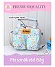Rosada Football Champ DIY Personalised Insulated Tiffin Bag for Kids, Water Resistant Lunch Bag with Alphabet Name Kit, Sling Strap & Thermal Inner  Onesize