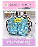 Rosada Wild Tribe Hippo DIY Personalised Insulated Tiffin Bag for Kids, Water Resistant Lunch Bag with Alphabet Name Kit, Sling Strap & Thermal Inner  Onesize