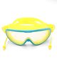KIDLINGSS Big Frame Swimming Goggles With Attached Earplugs - Yellow