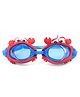 KIDLINGSS Round Shape Crab Design Swimming Goggles - Blue & Red