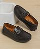 SHOES FOR JUNIORS Metal Applique Detailed Slip On Loafers - Brown