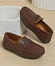 SHOES FOR JUNIORS Metal Applique Detailed Slip On Loafers - Tan