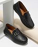 SHOES FOR JUNIORS Star Applique Detailed  Formal Slip On Loafers - Black