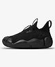 aretto Mesh Detailed Slip on Solid Expanding Shoes for Growing Feet - Black