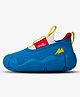aretto Mesh Detailed Slip on Solid Expanding Shoes for Growing Feet - Blue