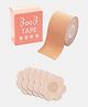 Inner Sense Brown Body Tape And 5 Disposable Nipple Pasties-Beige