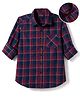 Pine Kids 100% Cotton Woven Full Sleeves Checked Shirt - Multicolor