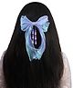 Kamule Bow Applique Detailed Beads Embellished Alligator Hair Clip - Sky Blue