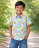 ZIP ZAP ZOOP Cotton Woven Half Sleeves Balloon Printed Shirt - Multi Colour