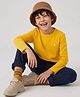 Pine Kids Cotton T-Shirts with Full Sleeves in Yellow for 4-5 Years