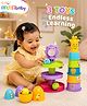 Intellibaby Stack N' Play Set of 3 | 3-in-1 Stacking Cups, Nesting Eggs & Spiral Ball Drop Tower | Early Learning Educational Toy | Ideal for Gifting
