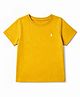 Pine Kids Cotton Knit T-Shirt with Half Sleeves in Yellow for 6-7 Years