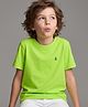 Pine Kids Cotton T-Shirts with Half Sleeves in Limegreen for 6-7 Years