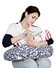 Lulamom Allergen Protected Nursing Pillow & Cover Printed - Blue