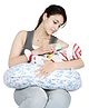 Lulamom Allergen Protected Nursing Pillow & Cover Printed - Blue