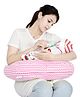 Lulamom Portable Allergen Protected Nursing Pillow Printed - Pink
