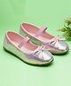 boyz n galz Slip On Ballerina With Bow Applique - Pink