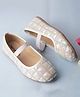 boyz n galz Slip On Sequinned Ballerina - White