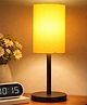 Yunhi Yellow Metal Table Lamp, Living Room, Bedroom, Bedside Lamps for Nightstand, Minimalist Table Lamp for Kids Room Living Room Office Dorm (Yellow)