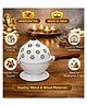 YUNHI Metal Dhoop Dani with Wooden Handle & Lid | Powder Coated Rust Free Loban Burner | Incense Holder for Home Temple, Pooja, Meditation & Spiritual Ritual