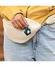 Sarmaya White Crochet Fanny Pack Bag