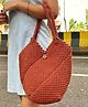 Sarmaya Brown Handmade Totally Tote Bag