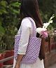Sarmaya Lavender Macrame Tote Bag