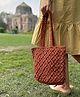 Sarmaya Brown Macrame Tote Bag
