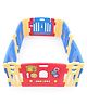 Kids Play-yard Playpen with Easy Tool Free Assembly - Red Blue Yellow| Smart Folding & Portable| Baby Activity Play Gate Fence| Safety Lock System| Indoor Outdoor Play Area| Light Weight