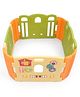 Kids Play-yard Playpen with Easy Tool Free Assembly - Yellow Green Orange|Smart Folding & Portable| Baby Activity Play Gate Fence|Safety Lock System| Indoor Outdoor Play Area| Light Weight