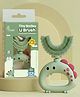 R for Rabbit Tiny Smiles U Brush for Kids With 360° U Shape Cleaning & Ultra Soft Silicone Bristles - Green